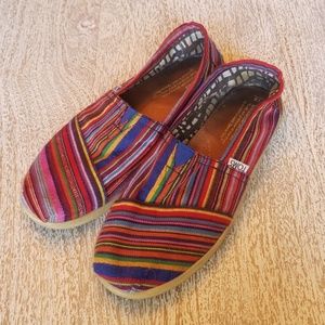 Toms multicolor slip on shoes